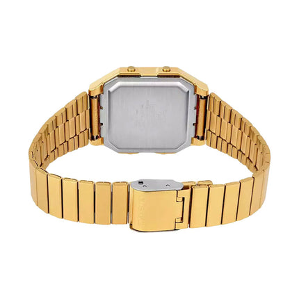 Casio General A130WEG-9ADF Vintage Digital Dial Gold Stainless Steel Band