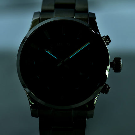 MIDO Multifort M005.417.11.051.00 Chronograph Black Dial Stainless Steel Strap