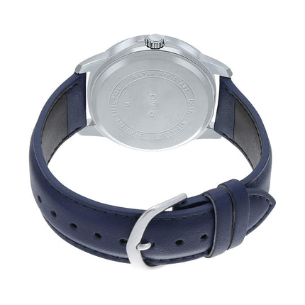 Casio General LTP-V004L-2BUDF Ladies Blue Dial Blue Leather Band