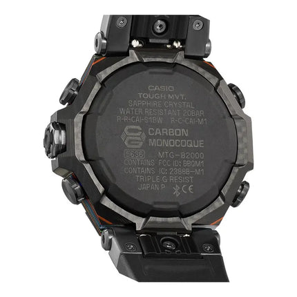Casio G-Shock MT-G MTG-B2000YR-1ADR Big City Lights Tough Solar Men Black Dial Black Resin Band