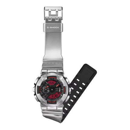 Casio G-Shock GM-110YRA-8ADR Fine Metallic Series Digital Analog Dial Silver Resin Band