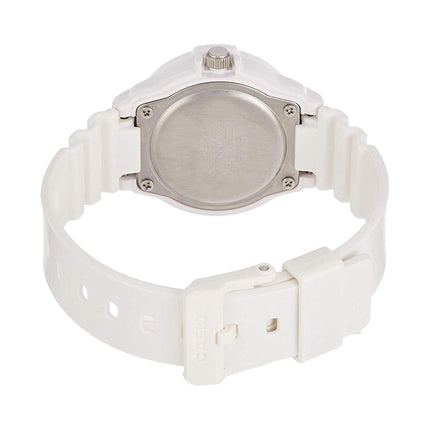 Casio LRW-200H-4E3VDF Ladies Analog Pink Sunray Dial White Resin Band