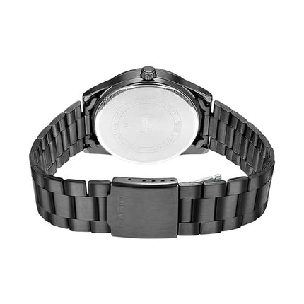 Casio General MTP-VD03B-2AUDF Men Blue Dial Black Stainless Steel Band