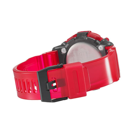 Casio G-Shock GA-2200SKL-4ADR Sound Wave Series Digital Analog Dial Red Tranparent Resin Band