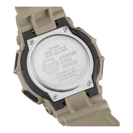 Casio G-Shock GA-010-5ADR New Rugged Basic Analog Digital Black Dial Beige Resin Band