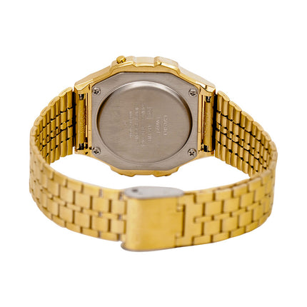 Casio General A171WEG-9ADF Digital Dial Gold Stainless Steel Band