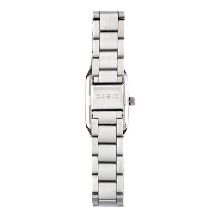 Casio General LTP-1165A-1C2DF Enticer Ladies Black Dial Stainless Steel Band