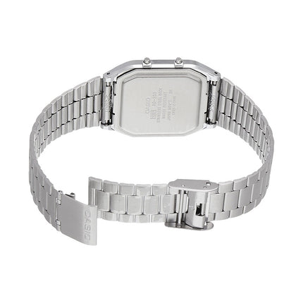Casio General AQ-230A-1DMQ Digital Analog Dial Stainless Steel Band