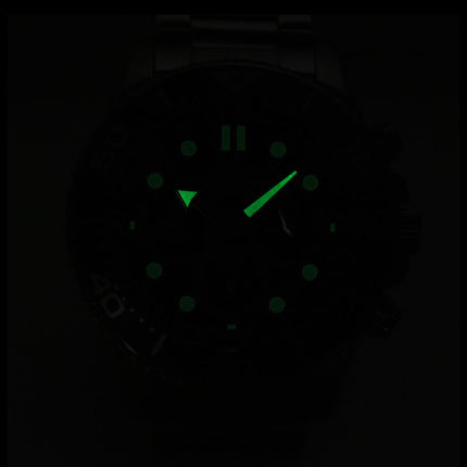 Alba Active AT3J37X1 Men Chronograph Black Dial Stainless Steel Strap