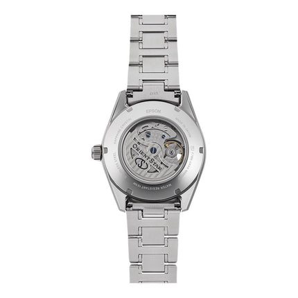 Orient Star Contemporary RE-AY0002S Men Mechanical Moon Phase Silver Dial Metal Strap