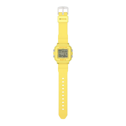 Casio Baby-G + Plus BGD-10KH-9DR Digital Dial Yellow Resin Band + Case Holder Set