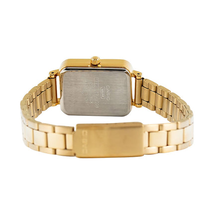 Casio General LTP-V009G-7EUDF Ladies White Dial Gold Stainless Steel Band