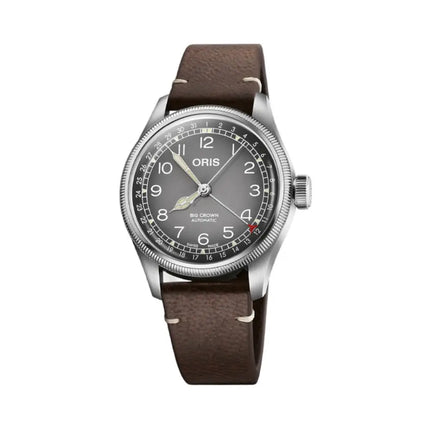 Oris Big Crown 01-754-7779-4063-SET X Cervo Volante Grey Dial Dark Brown Leather Strap