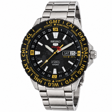 Seiko 5 Man Sports Automatic SRP435K1 50th Anniversary World Time
