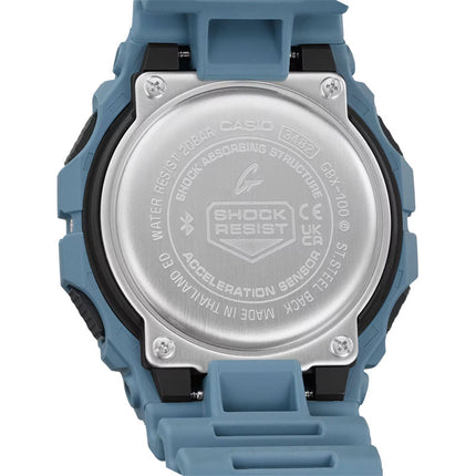 Casio G-Shock G-Lide GBX-100-2ADR Natural Beach Color Men Digital Dial Blue Resin Band