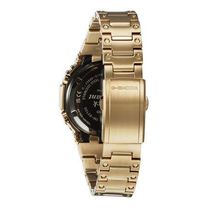 Casio G-Shock GM-B2100GD-9ADR CasiOak Solar Full Metal Analog Digital Dial Gold Stainless Steel Band