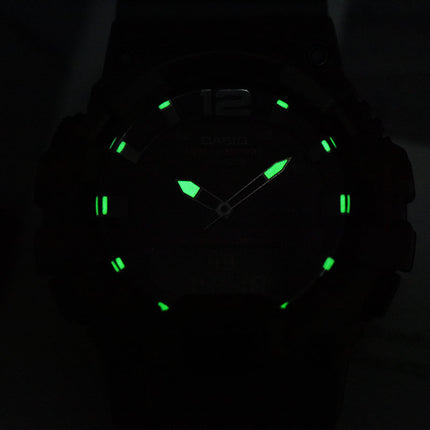 Casio General HDC-700-3AVDF Digital Analog Dial Green Resin Band