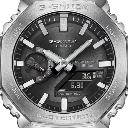 Casio G-Shock GM-B2100SD-1ADR CasiOak Full Metal Digital Analog Dial Stainless Steel Band