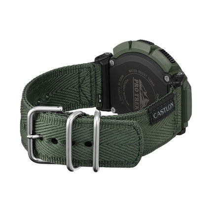 Casio Pro Trek PRG-340B-3DR CASTLON Climber Line Digital Dial Green Nylon Band