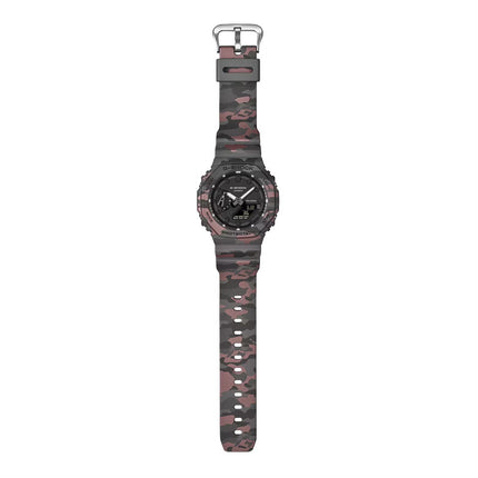 Casio G-Shock GA-2100CM-8ADR CasiOak Digital Analog Dial Camouflage Resin Band