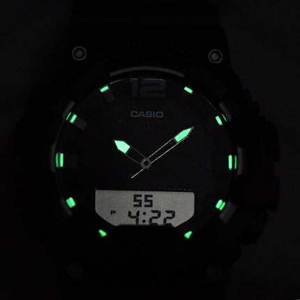 Casio General HDC-700-1AVDF Digital Analog Dial Black Resin Band