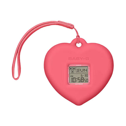 Casio Baby-G + Plus BGD-10KH-4DR Digital Dial Pink Resin Band + Case Holder Set