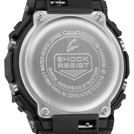 Casio G-Shock GM-5600BM-1DR Modern Industrial Digital Dial Black Resin Band