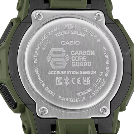 Casio G-Shock GA-B010-3ADR Men Digital Analog Dial Green Resin Band