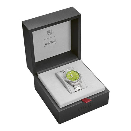 Oris Pro Pilot X Kermit Edition 01-400-7778-7157-SET Automatic Green Dial Titanium Strap
