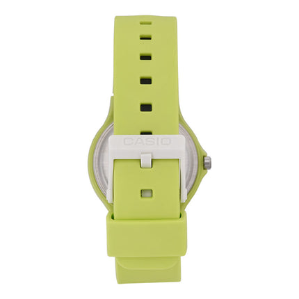 Casio General LQ-24B-3BDF Pop Ladies Analog Green Dial Green Resin Band