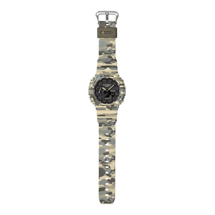 Casio G-Shock GA-2100CM-5ADR CasiOak Digital Analog Dial Camouflage Resin Band