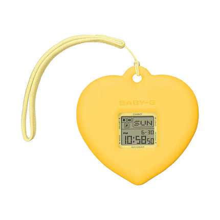 Casio Baby-G + Plus BGD-10KH-9DR Digital Dial Yellow Resin Band + Case Holder Set