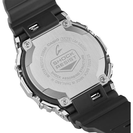 Casio G-Shock GM-5600U-1DR Metal Covered Digital Dial Black Resin Band