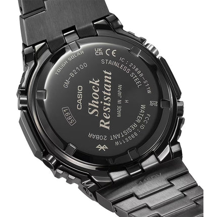 Casio G-Shock GM-B2100BD-1ADR CasiOak Solar Full Metal Analog Digital Dial Gun Metal St. Steel Band
