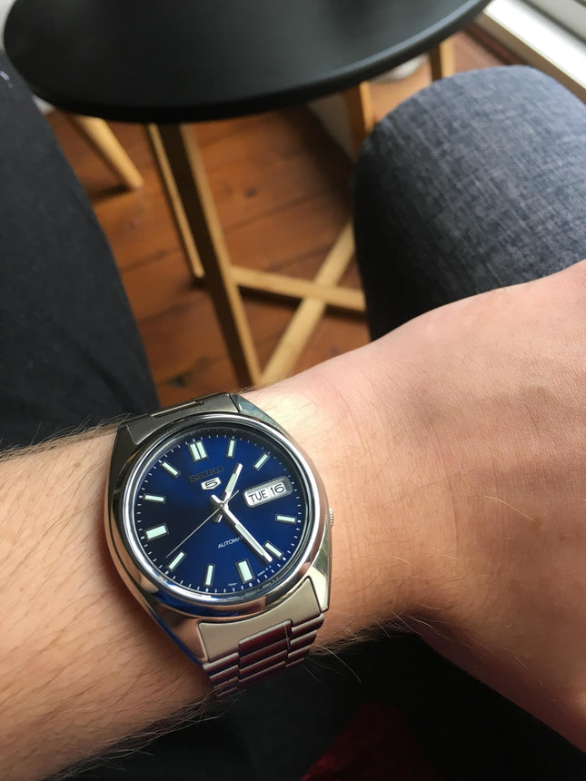 Seiko 5 SNXS77K1 Automatic Blue Dial Stainless Steel