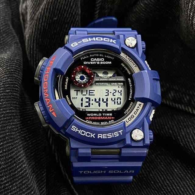 Casio G-Shock Frogman GWF-1000NV-2JF Digital Dial Blue Resin Strap