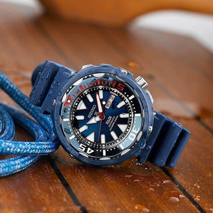 Seiko Prospex SRPA83K1 Monster Tuna PADI Automatic Divers 200M Blue Rubber Strap Special Edition