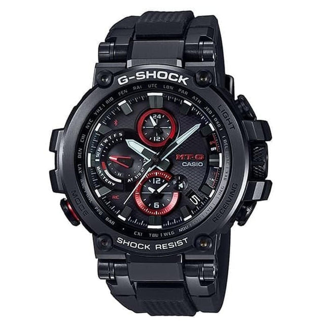 Casio G-Shock MTG-B1000B-1ADR Tough Solar Black Dial Black Resin Band