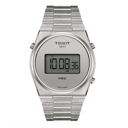 Tissot PRX Digital 40mm T-Classic T137.463.11.030.00 Silver Digital Dial Stainless Steel Strap