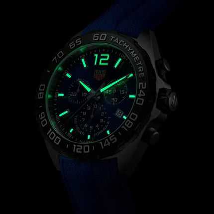 TAG Heuer Formula 1 CAZ101AV.FT8077 Chronograph Blue Dial Blue Rubber Strap