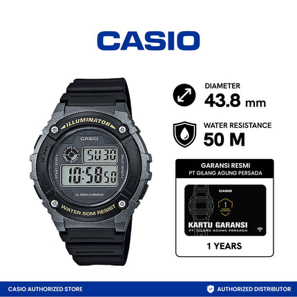 Casio Digital W-216H-1BVDF