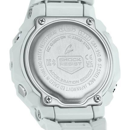 Casio G-Shock GBA-950-7ADR G-Squad Digital Analog Dial White Resin Band