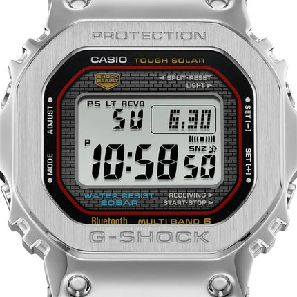 Casio G-Shock GMW-B5000D-1CDR Square Tough Solar Black Digital Dial Stainless Steel Band