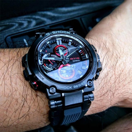 Casio G-Shock MTG-B1000B-1ADR Tough Solar Black Dial Black Resin Band
