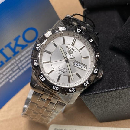 Seiko 5 Sports SNZJ27K1 Automatic Silver Dial Stainless Steel Strap