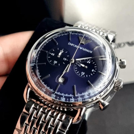 Emporio Armani Aviator Chronograph Blue Dial AR11238