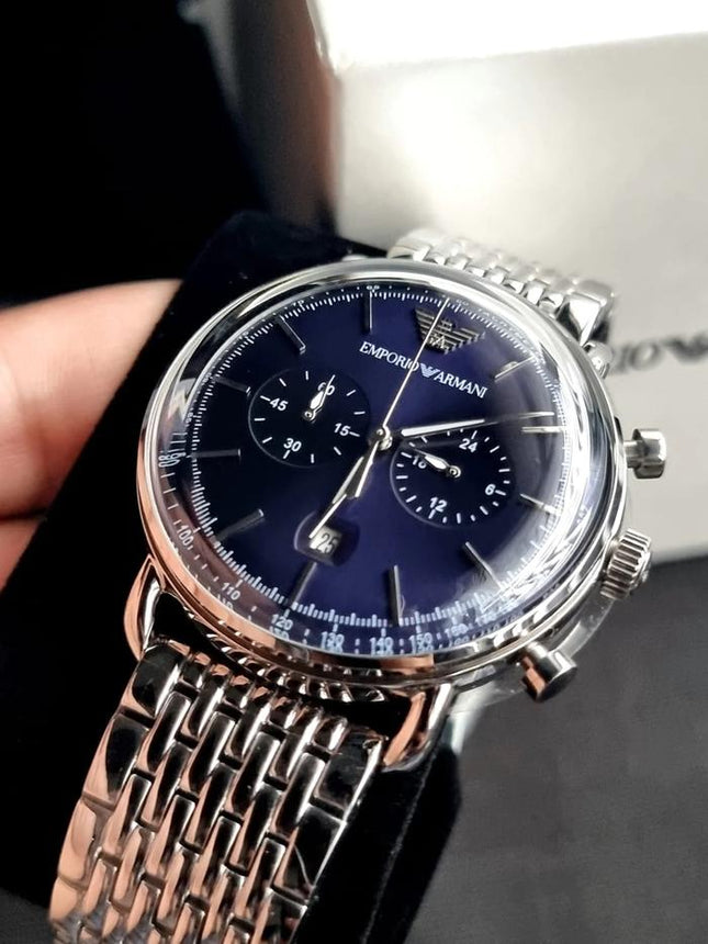 Emporio Armani Aviator Chronograph Blue Dial AR11238