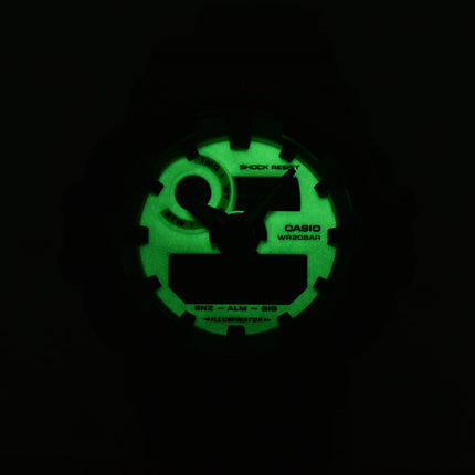 Casio G-Shock GA-700HD-8ADR Hidden Glow Series Digital Analog Luminous Dial Grey Resin Band