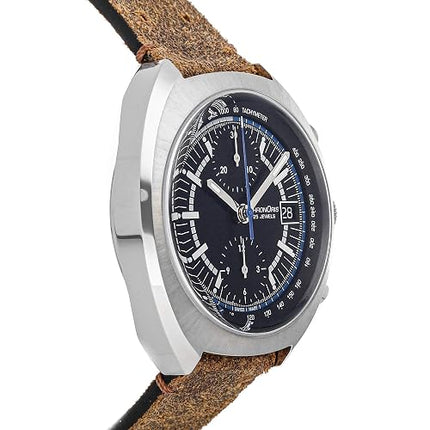 Oris Chronoris Williams Limited Edition 01 673 7739 4084-Set LS Black Dial Brown Leather Strap