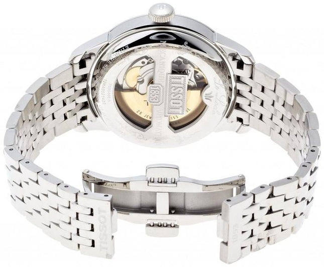 TISSOT T-Classic T006.408.11.057.00 Le Locle Chronometre COSC Black Dial Stainless Steel Strap